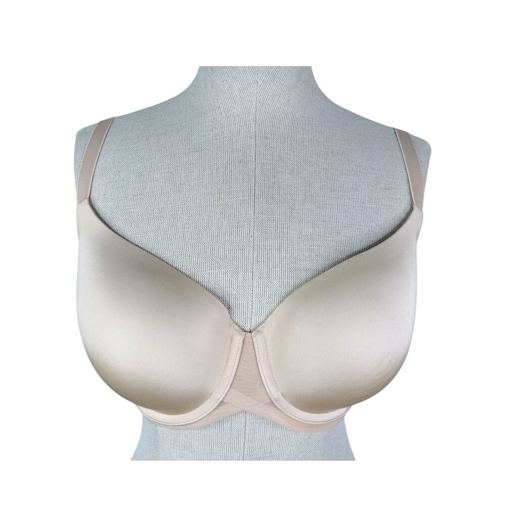 Wacoal Ultimate Side Smoother T-Shirt Bra sz 34D * Underwire Sand Beige Nude